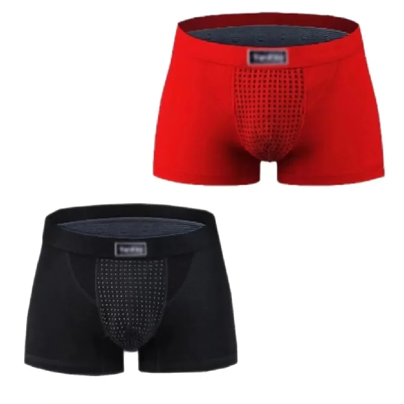 2 pcs Boxer Briefs Men's Magnetic Therapy Underwear