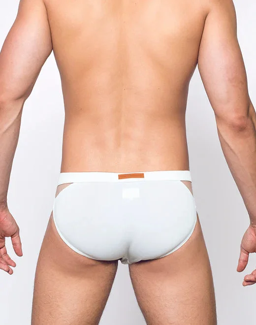 2eros Double Strap swim brief ivory