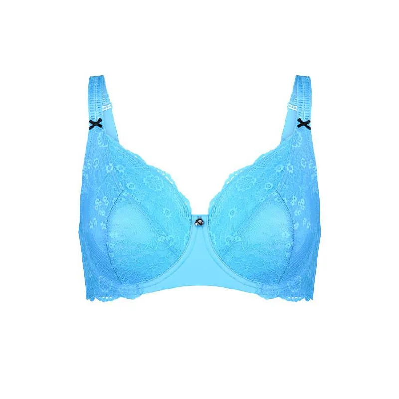 Alyssum Lace Full Cup Bra - Lagoon Blue