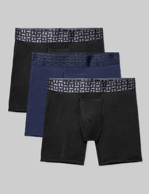 Apollo Mid-Length Boxer Brief 6"" (3-Pack)