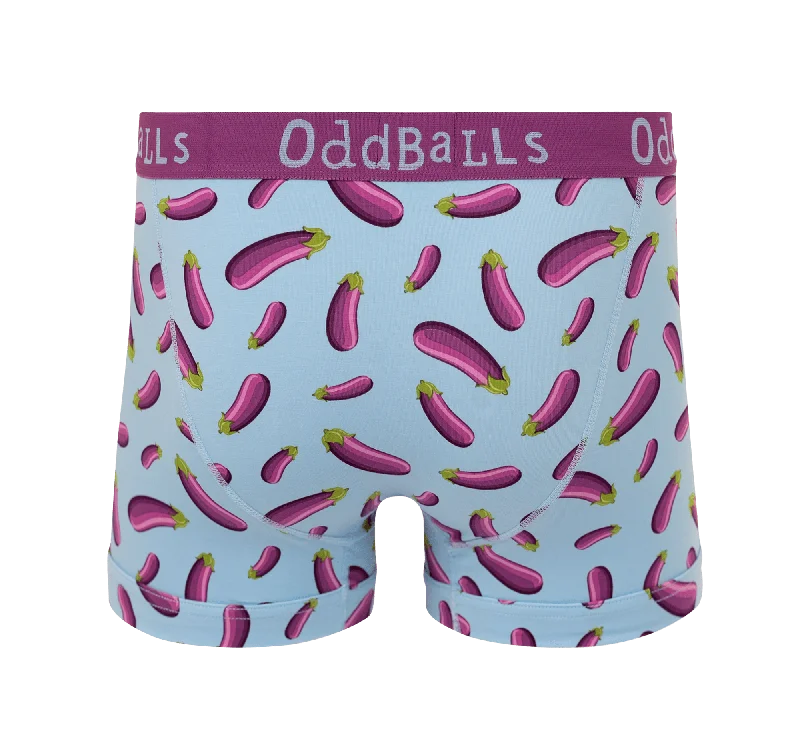 Aubergine - emoji®- Mens Boxer Shorts