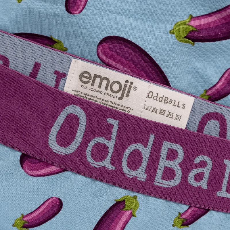 Aubergine - emoji®- Mens Boxer Shorts