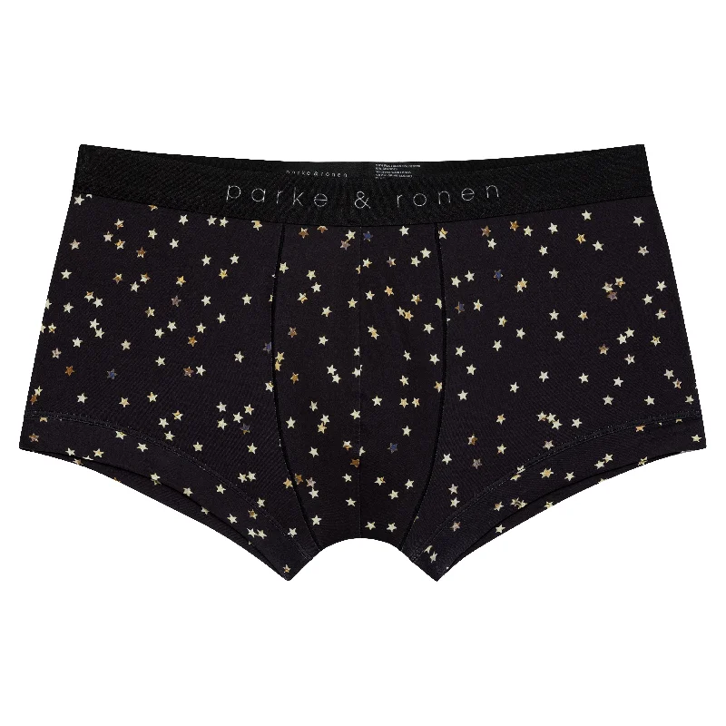 Black Galileo Print Low Rise Trunk