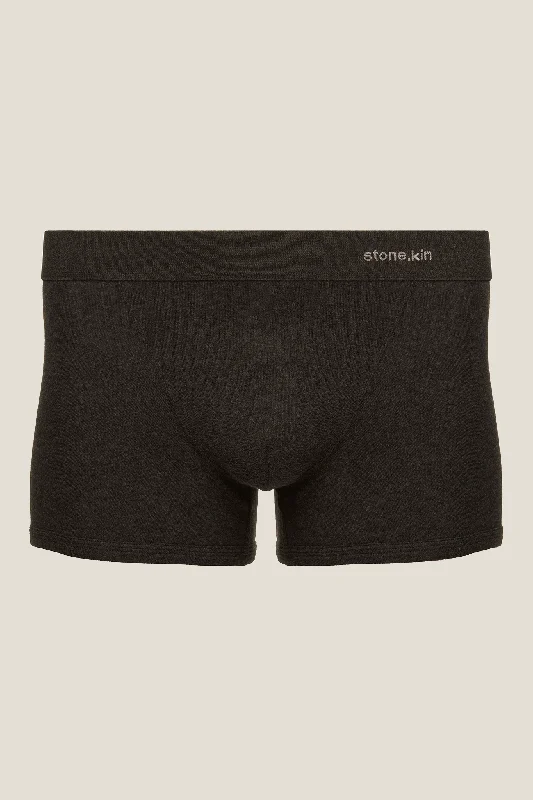 Boxer Brief in Organic Cotton Rib - Tar