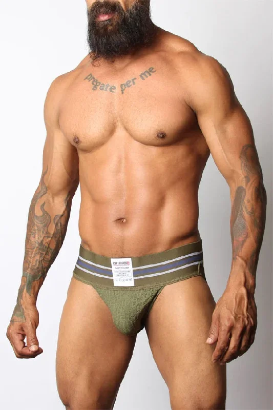 Cellblock 13 Tight End jockstrap army green