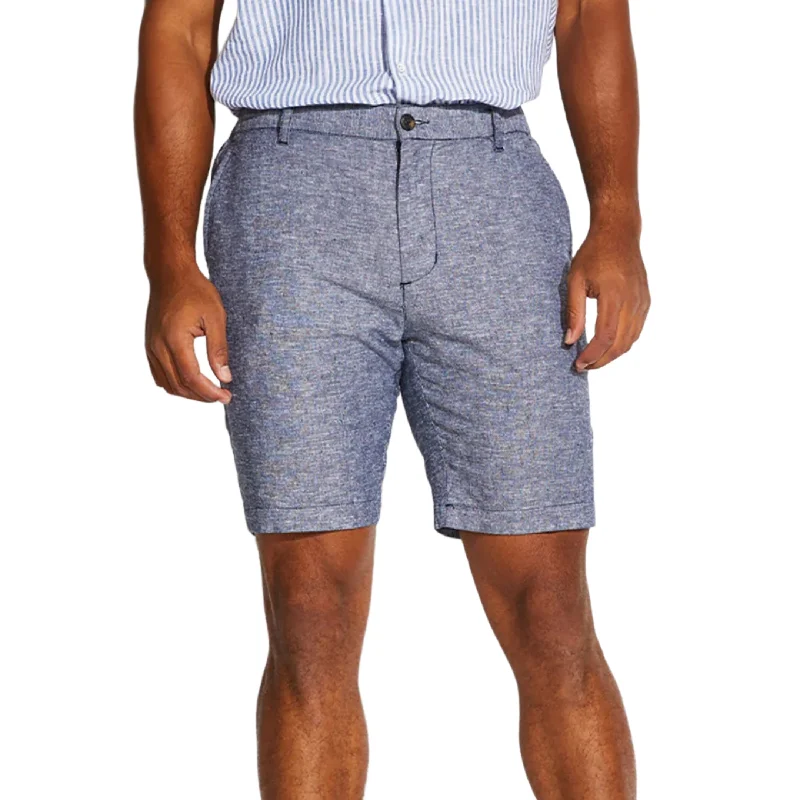 Civil Society Casablanca 8"" linen short navy