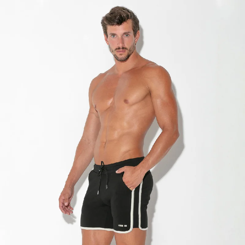 Code 22 Focus 6"" slim-fit cotton short 9817 black