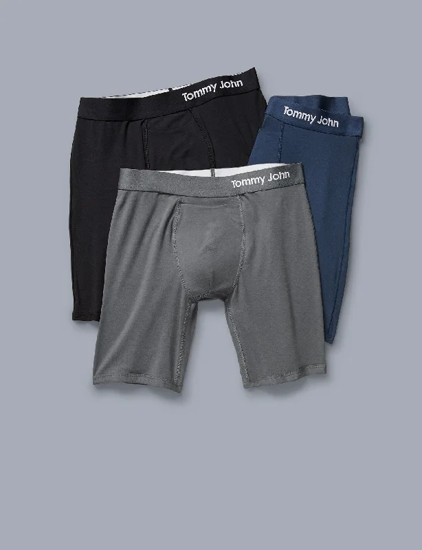 Cool Cotton Boxer Brief 8"" (3-Pack)