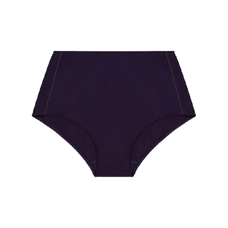 Cotton Control Brief Midi Short - Navy Blue