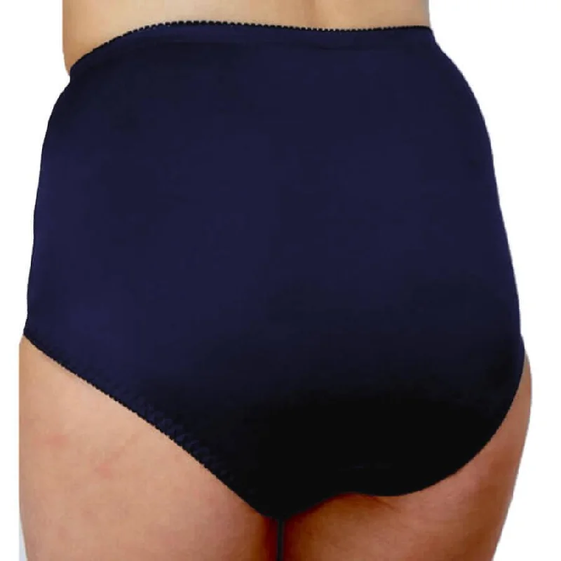 Cotton Control Brief Midi Short - Navy Blue