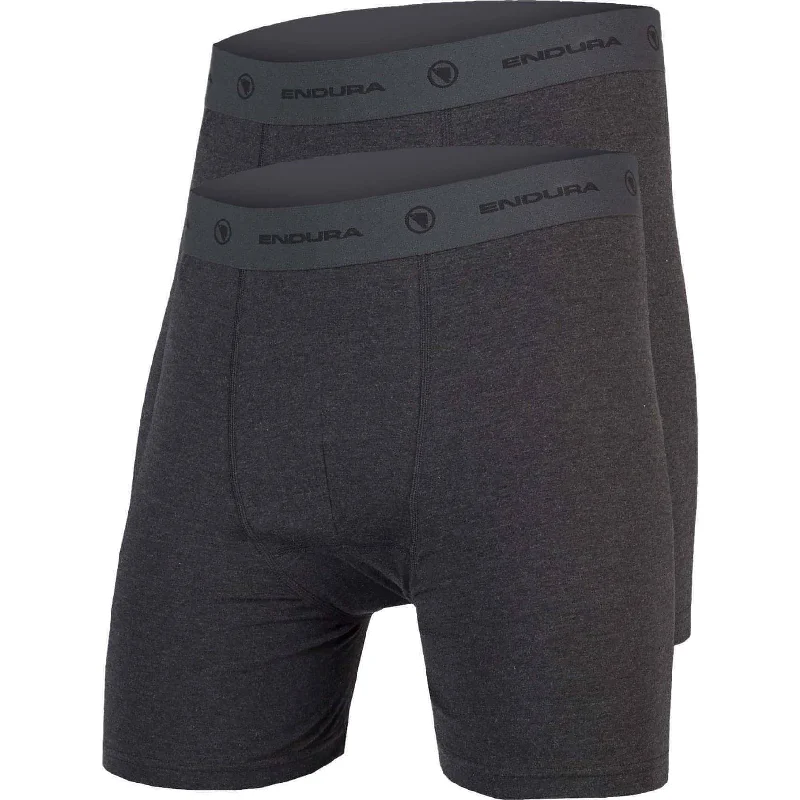 Endura Bike (2 Pack) Mens Boxers - Grey