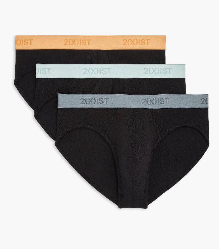 Essential Cotton No-Show Brief 3-Pack