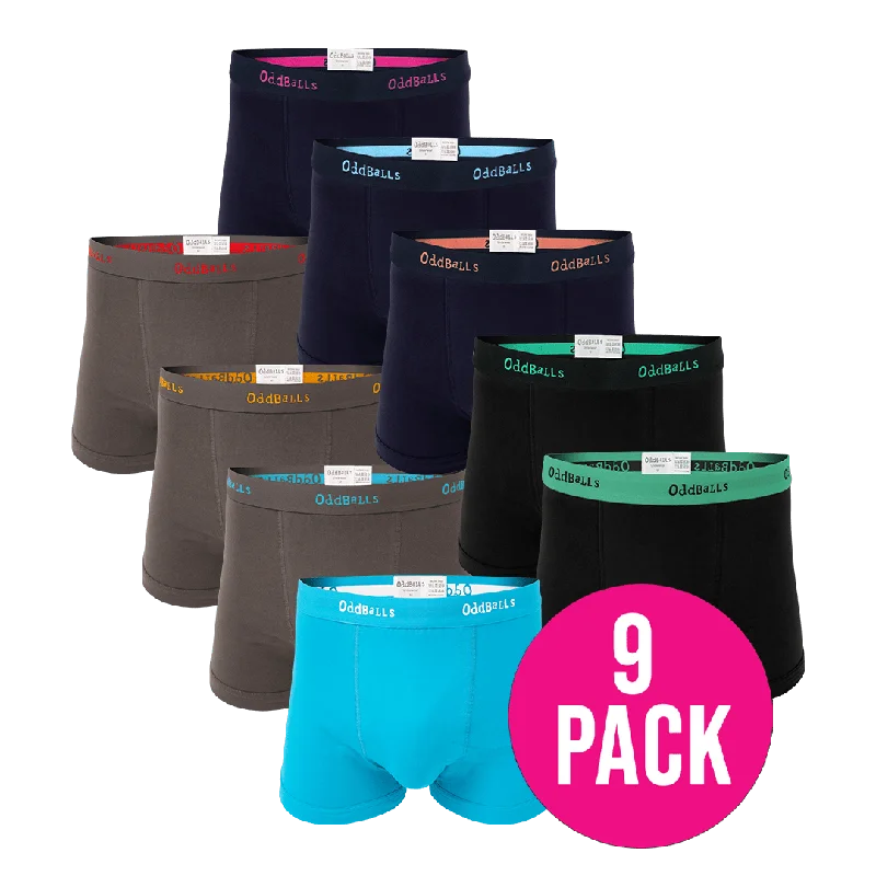 Everyday Comfort Bundle - Mens Boxer Shorts 9 Pack Bundle