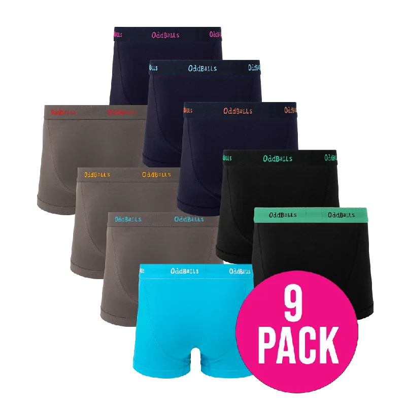 Everyday Comfort Bundle - Mens Boxer Shorts 9 Pack Bundle