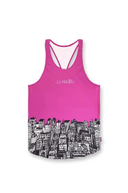 Feel-Me Scoop Bottom Tank - Purple Skyline