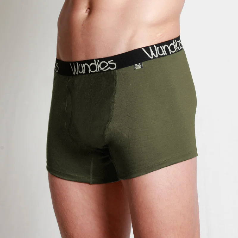 #805 Mens Fitted Merino Boxers with Fly