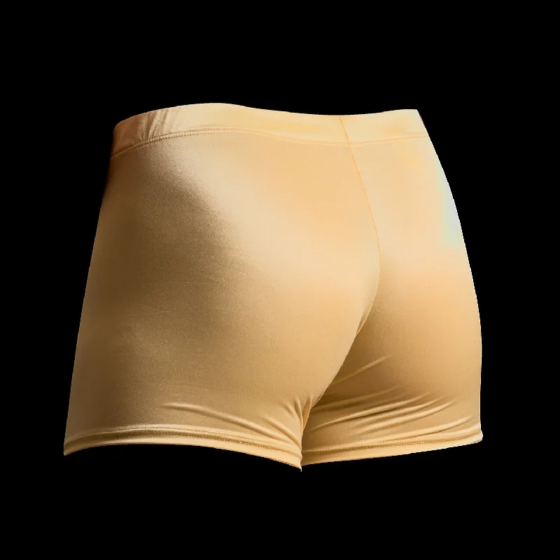 Golden Satin Boxer Brief by Etseo