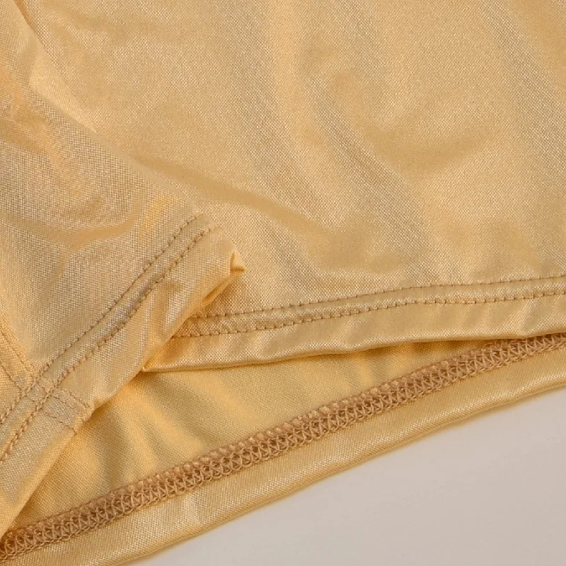 Golden Satin Boxer Brief by Etseo