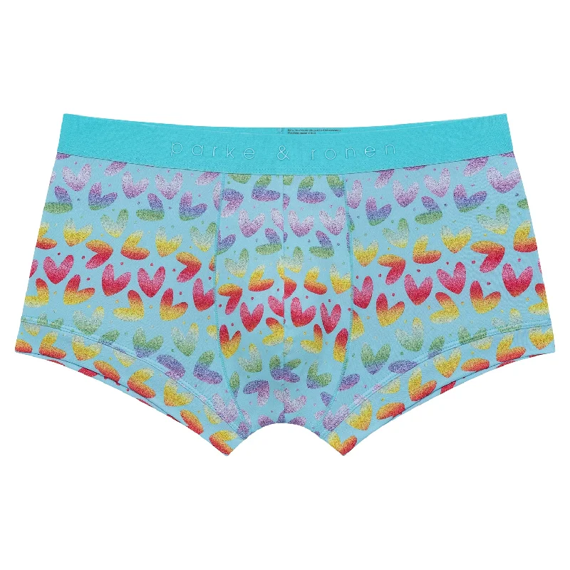 PRIDE EDITION- Heartbreaker Turquoise Print Low Rise Trunk