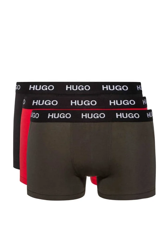 Hugo Boss Cotton Stretch Trunk 3 Pack, Multi