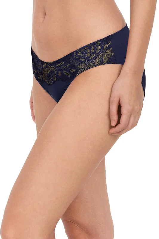 Lace Legacy Low Rise Bikini Panty - Midnight