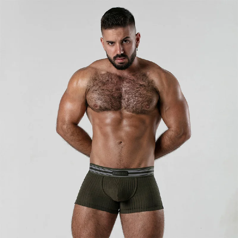 Locker Gear LK0124 ribbed cotton jockboxer army green