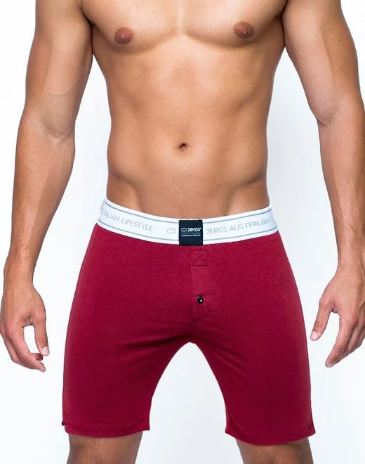 LS10 Core Series 2 Lounge Boxer Shorts - Cabernet