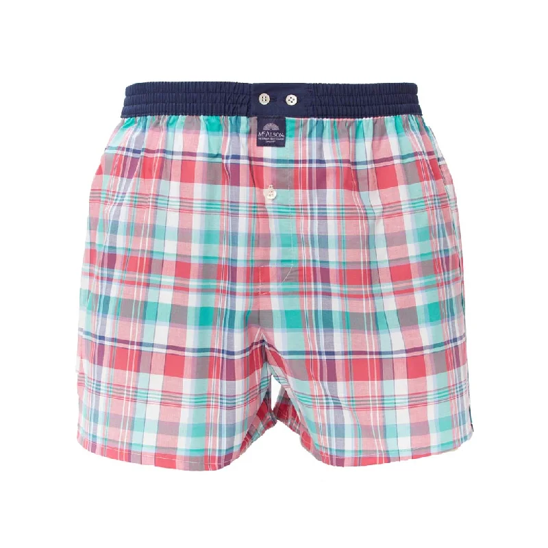 M4732 - Gingham green & pink