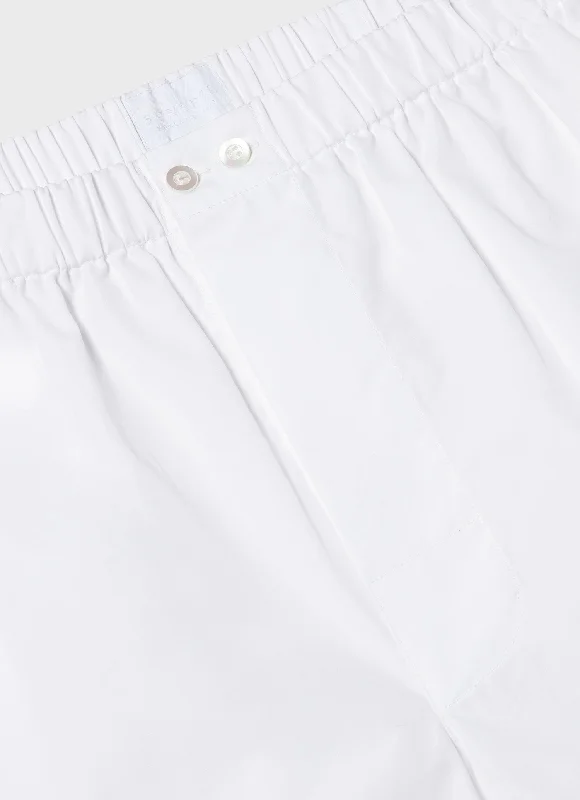 Men's Sea Island Cotton Boxer Short in White