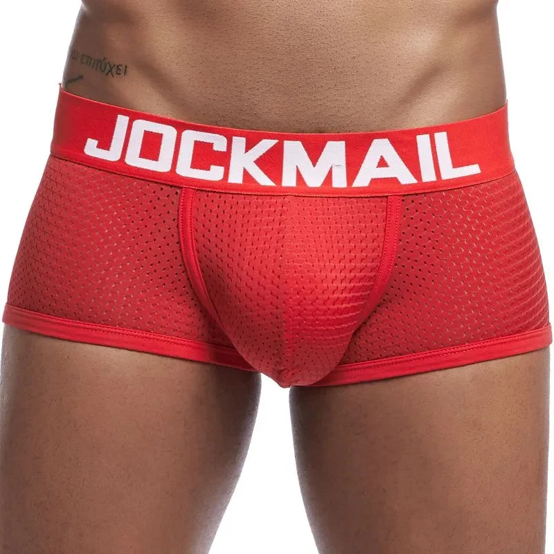 Mesh Boxer Briefs Pouch Underwear for Men