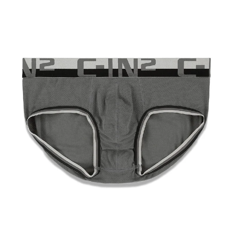 Mesh Mid Rise Brief Garner Gray