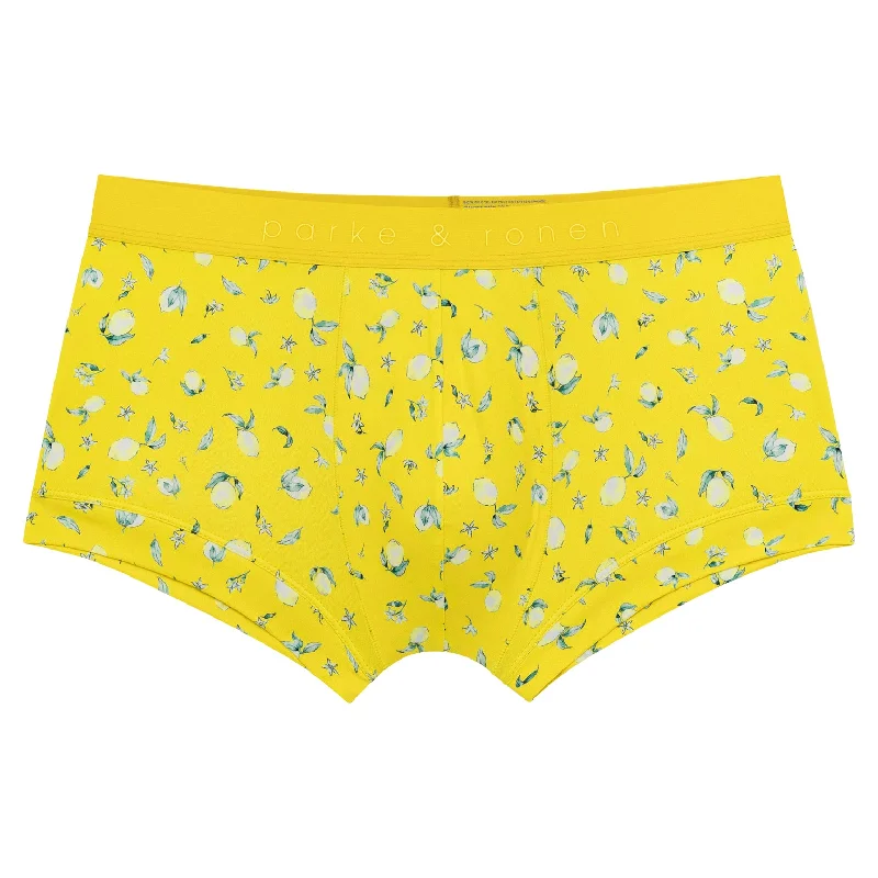 Meyer Lemon Yellow Print Low Rise Trunk