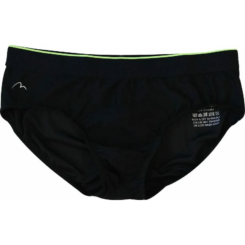 More Mile Performance Mens Running Briefs - Black