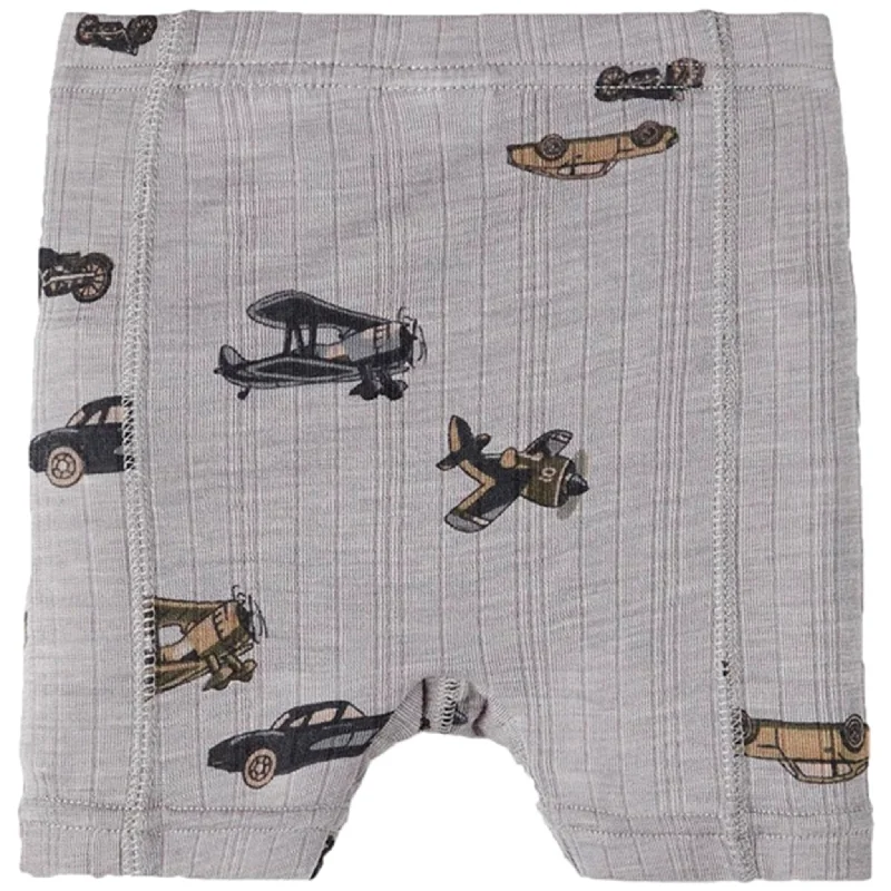 Name it Silver Filigree Wang Wool Needle Boxer Shorts AOP