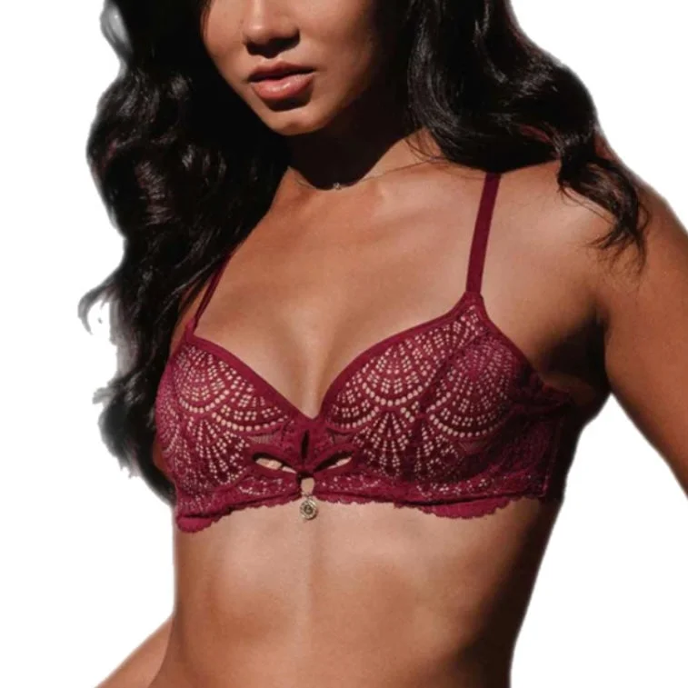 Naran Oasis Red Lotus Contour Balconnet Bra