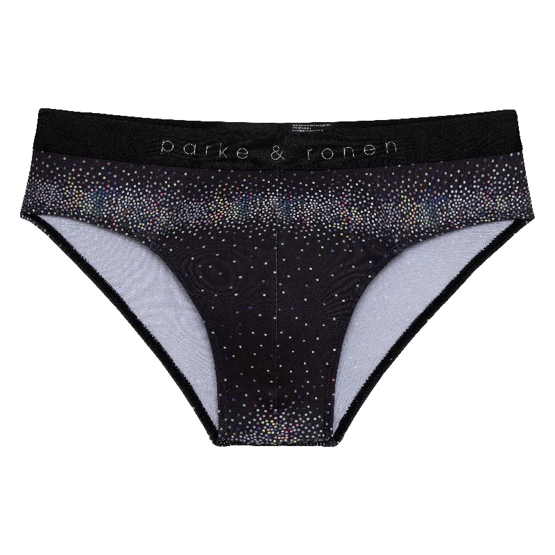 Onyx Sparkle Print Low Rise Brief