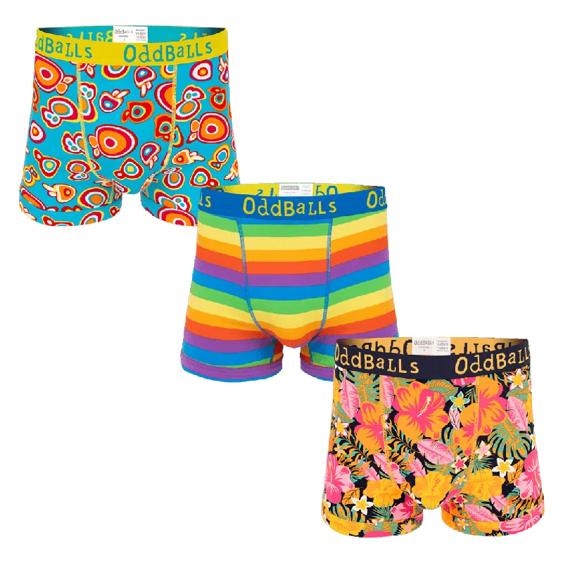 Paradise Prints Bundle - Mens Boxer Shorts 3 Pack Bundle