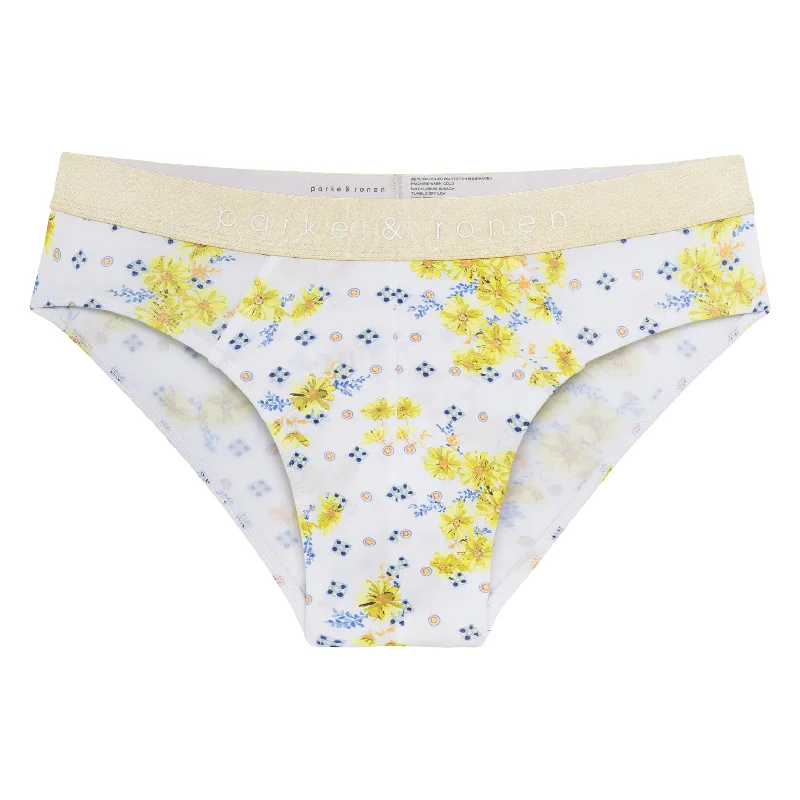 Posies Yellow Print Low Rise Brief