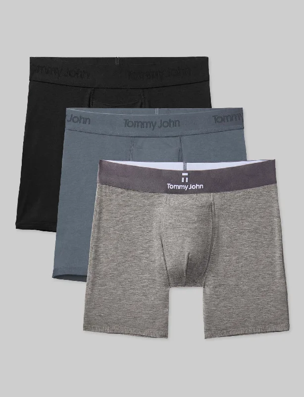 Second Skin Mid-Length Boxer Brief 6"" (3-Pack)