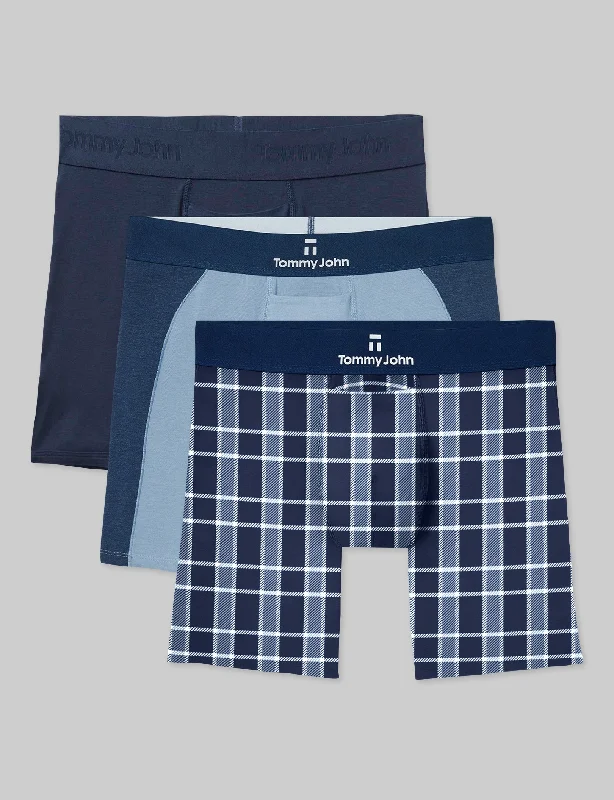 Second Skin Mid-Length Boxer Brief 6"" (3-Pack)