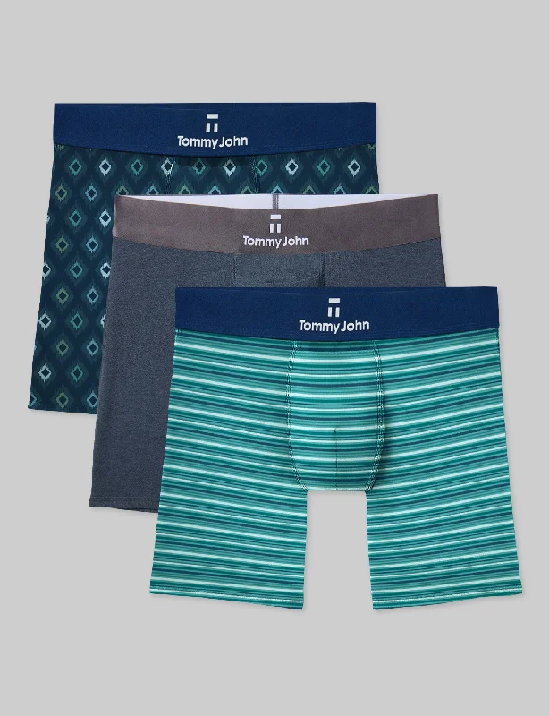 Second Skin Mid-Length Boxer Brief 6"" (3-Pack)