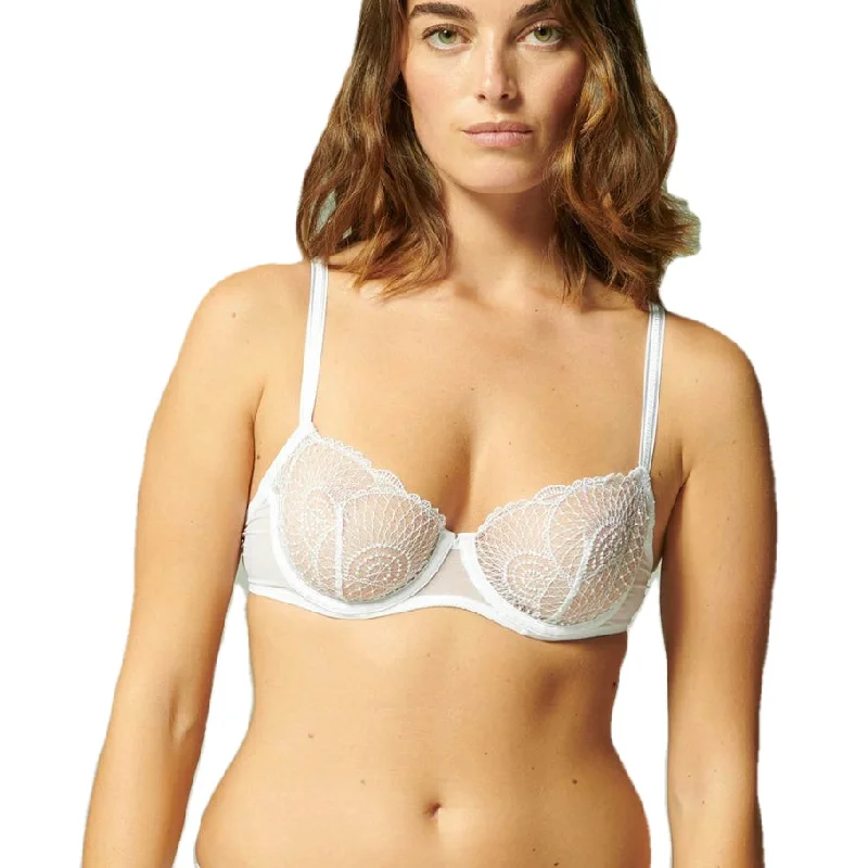 Simone Perele Reflet Half Cup White