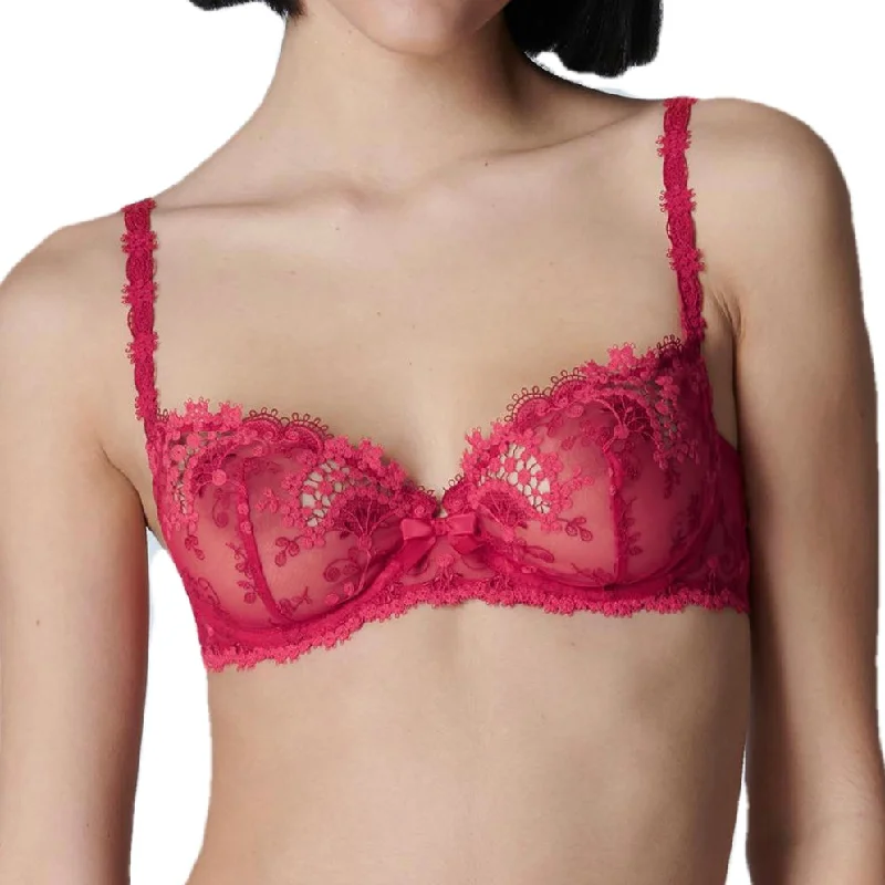 Simone Perele Wish Half Cup Bra Ruby Red