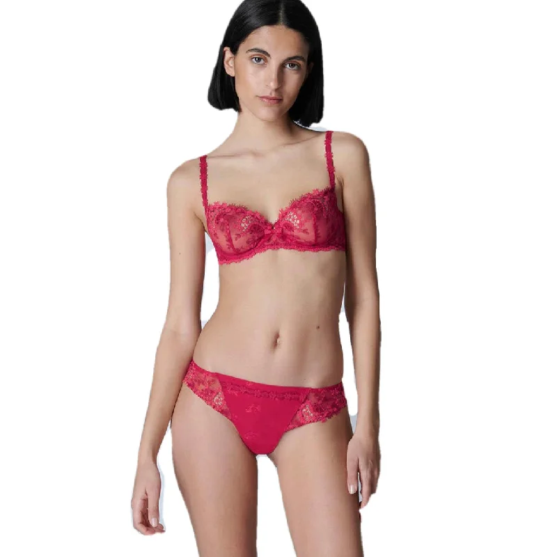 Simone Perele Wish Half Cup Bra Ruby Red