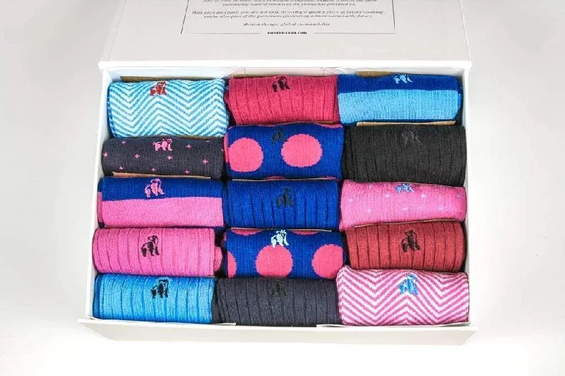 Swole Panda Ultimate Style Sock Box - 15 Pairs of Bamboo Socks