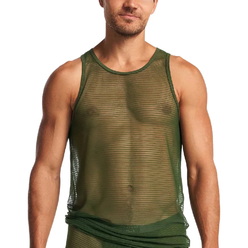 Teamm8 Manuel tank mesh verde green