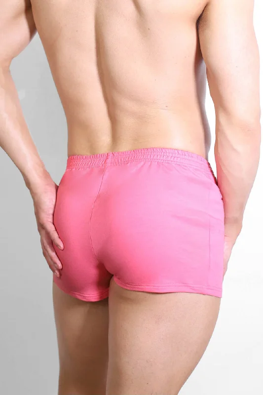 Varsity 2"" Short Shorts with Zipper Pocket - Bubblegum Pink