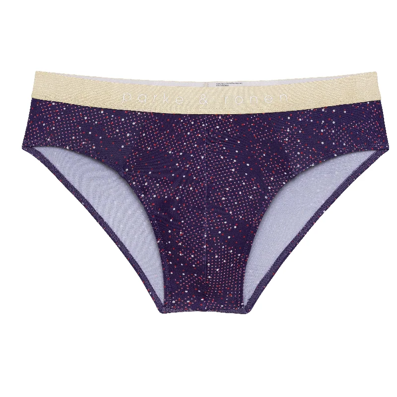 Violet Andromeda Print Low Rise Brief