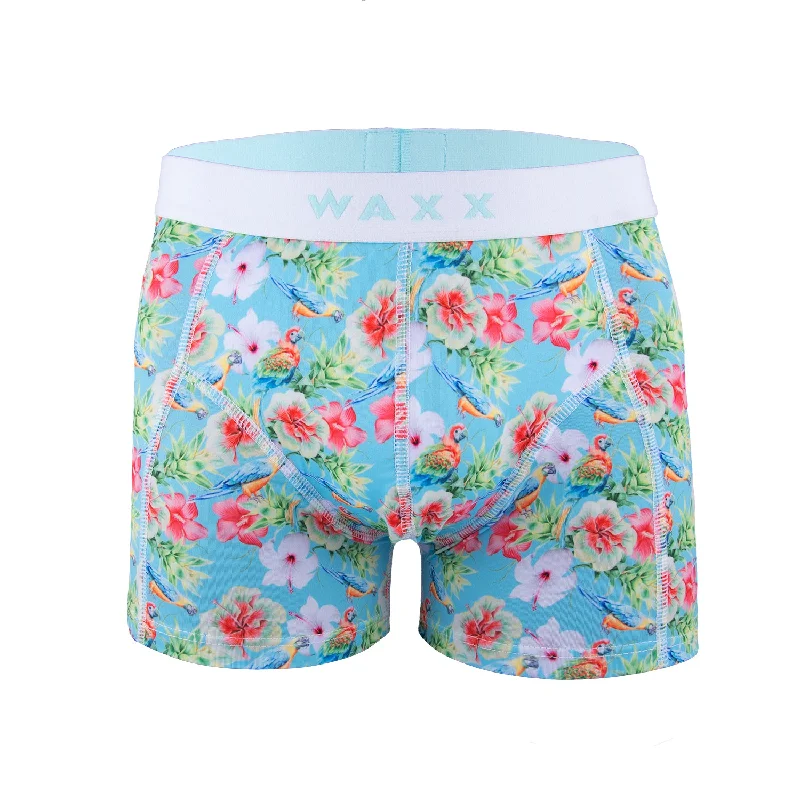 Waxx Men's Trunk Boxer Short Hibiscus