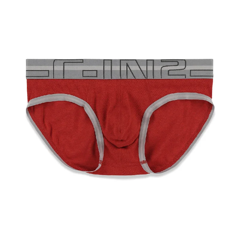 Zen Low Rise Brief Reese Red Heather